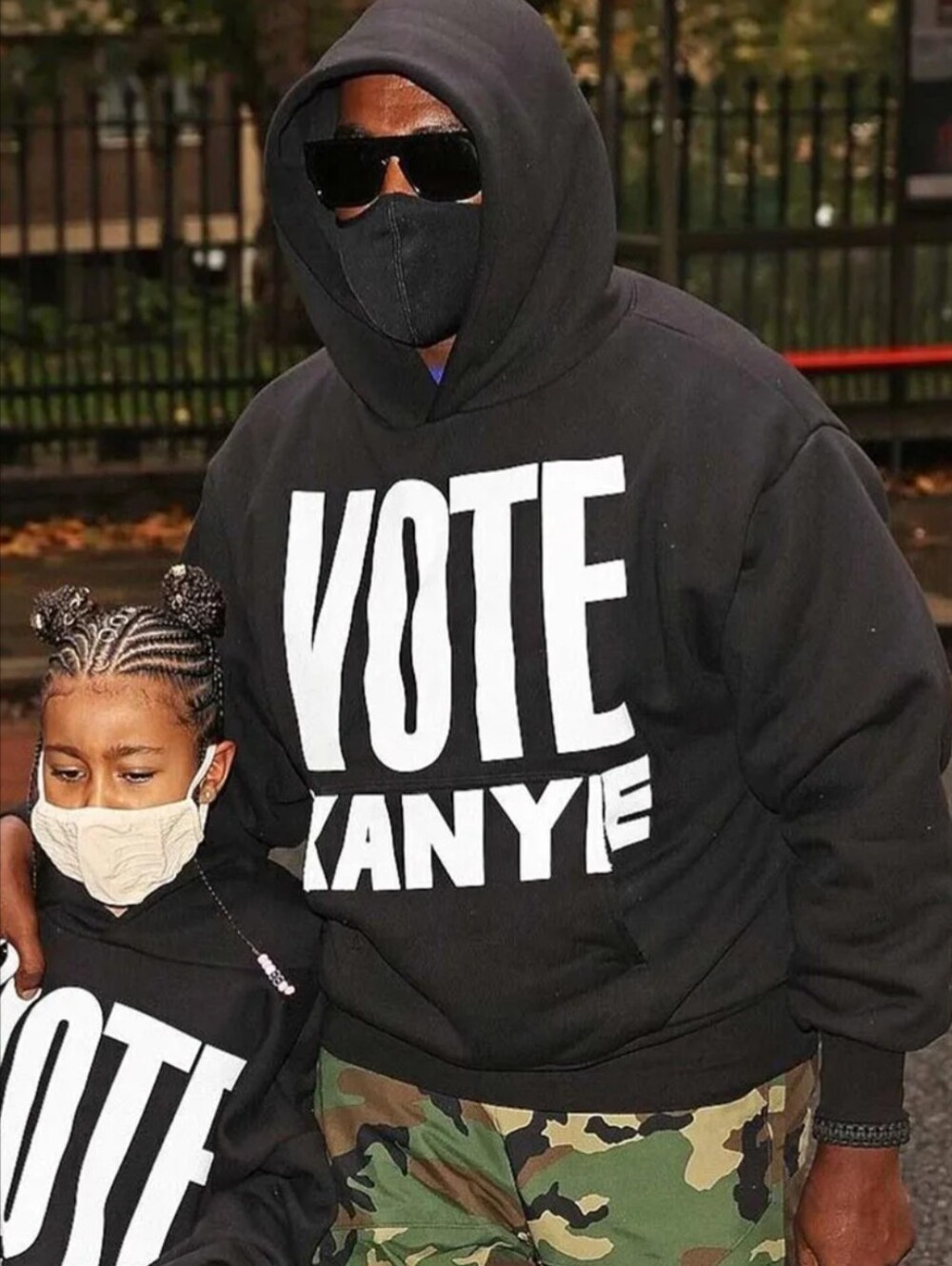 Vote Kanye 2020 Vision Hoodie Size Large Made in The USA